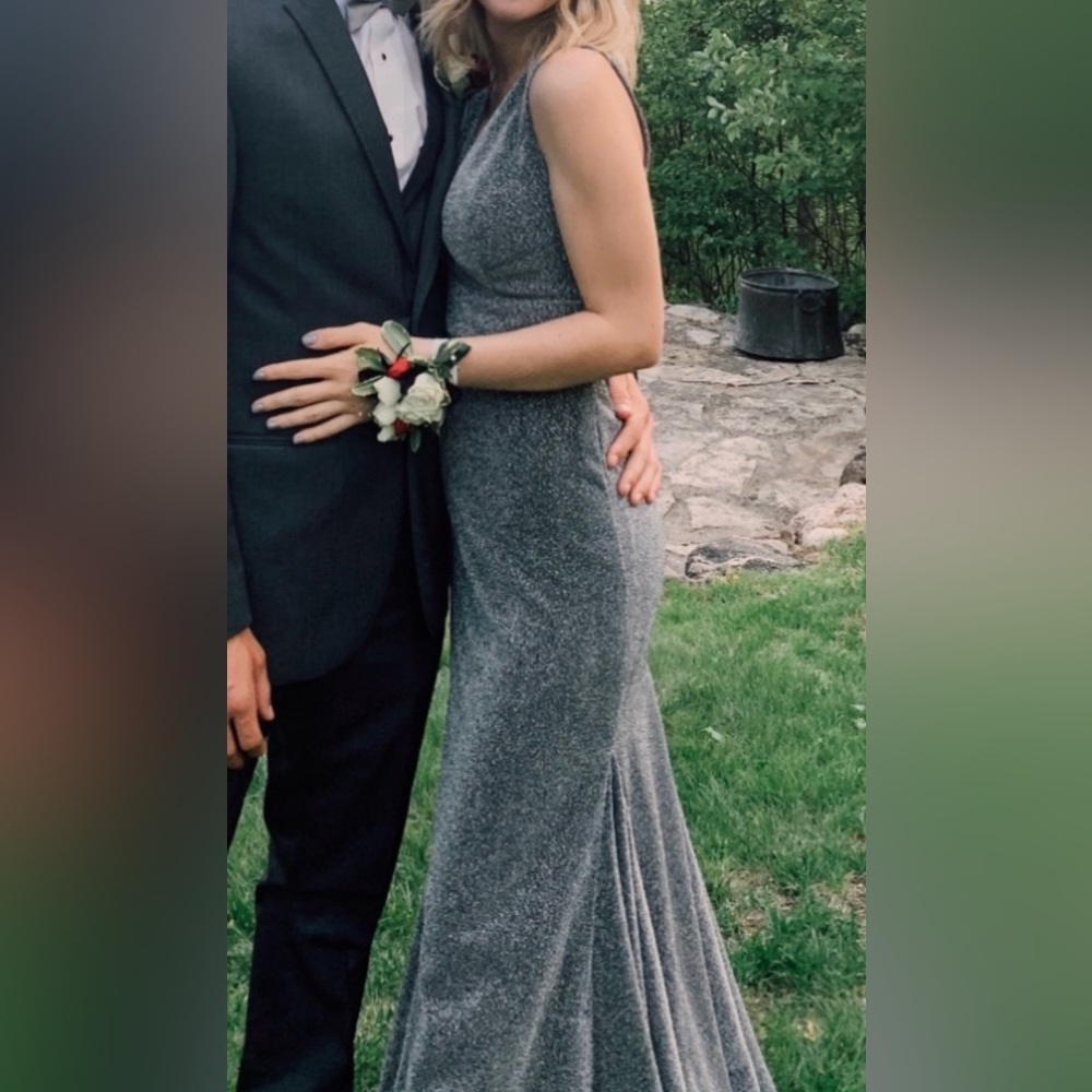 Shimmery Prom Dress - Picture 9 of 11